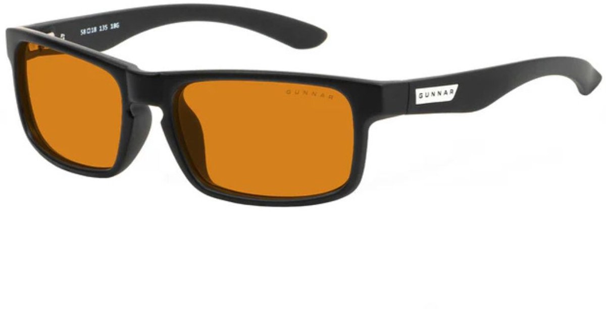 GUNNAR - Enigma - Onyx - Amber MAX - Gaming Bril - Computerbril - Blauw Licht Bril - Blue Light Glasses 0.2 Sterkte