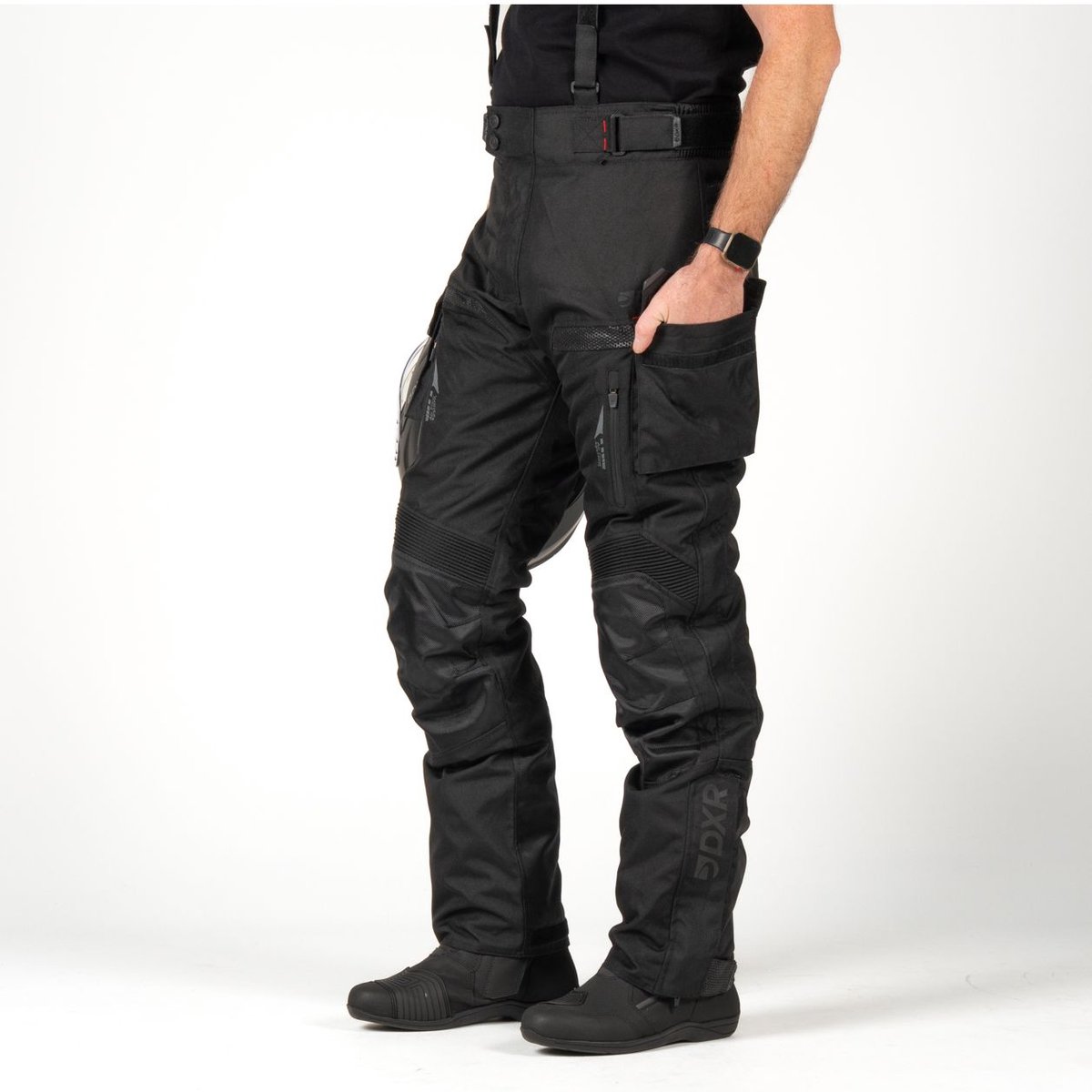 DXR Motorbroek - Roadtrip Pant - Zwart - M – foto 4