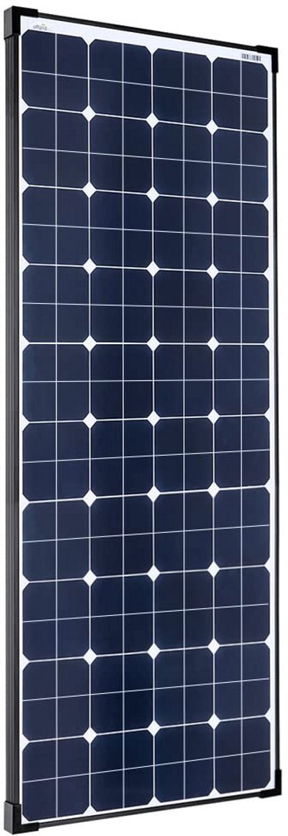 Zonnepaneel 150W - Monokristallijn paneel - Energie opwekken - Hoge cel efficiëntie - 132 x 55 cm - Zwart