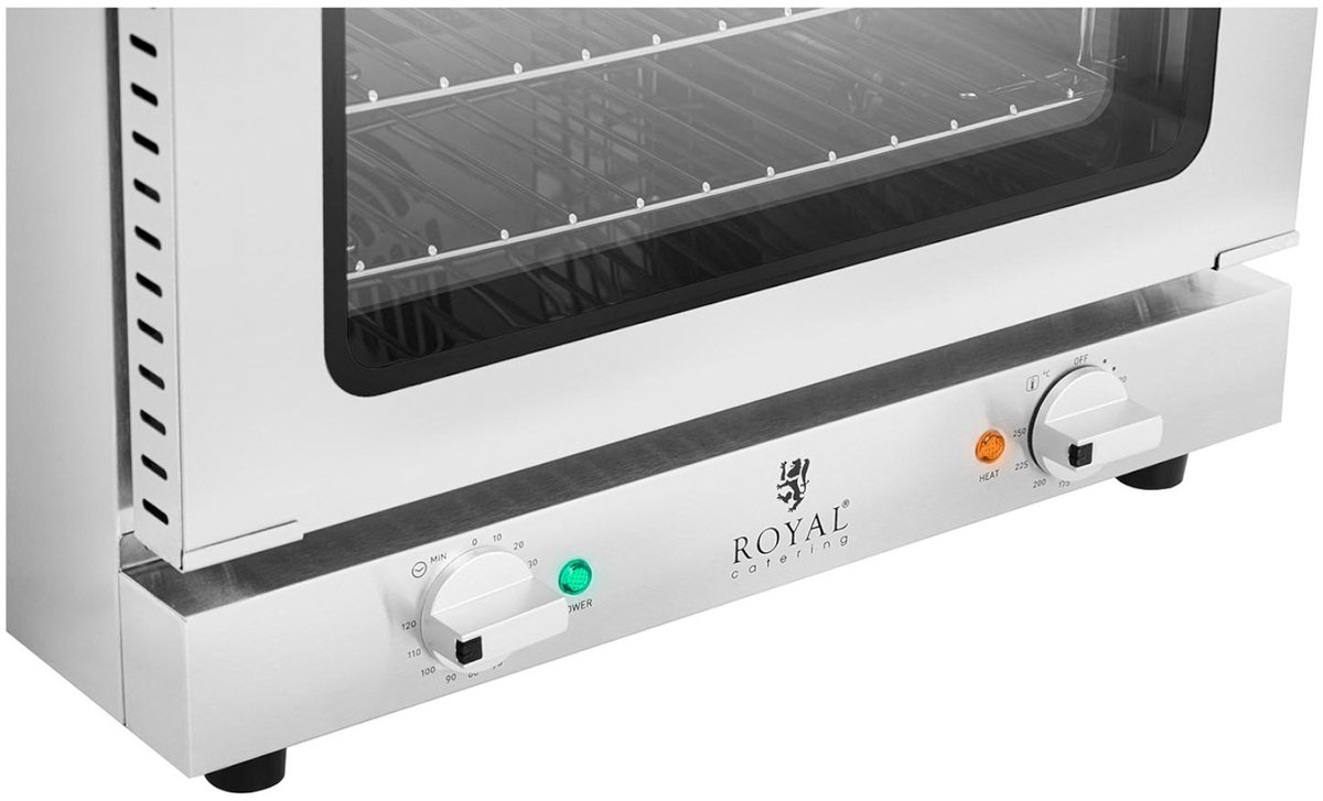Aanrecht Heteluchtoven - 2.150 W - incl. 3 rekken - Royal Catering – foto 3
