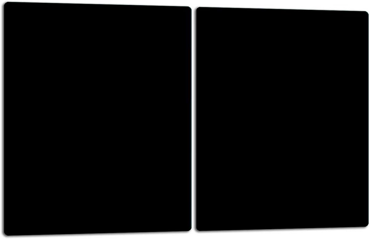 Keramische Kookplaat Beschermers - Werkplade Overlays - Keuken Beschermen - Gehard Glas - 40 x 52 cm - Zwart