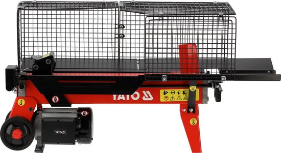 YATO YT-79950 Elektrische Houtklover - Hydraulische Klover - 5 Ton - 2200W - Voor Boomstammen tot 52 cm - Met Metalen Veiligheidskooi — afbeelding 3