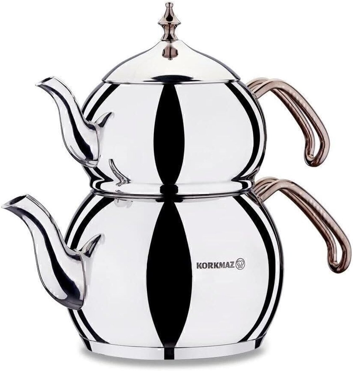 Theepot Ketel - Thee Set - Thee Zetten - Drie Laags Bodem - 3.1 Liter - Rosé Goud