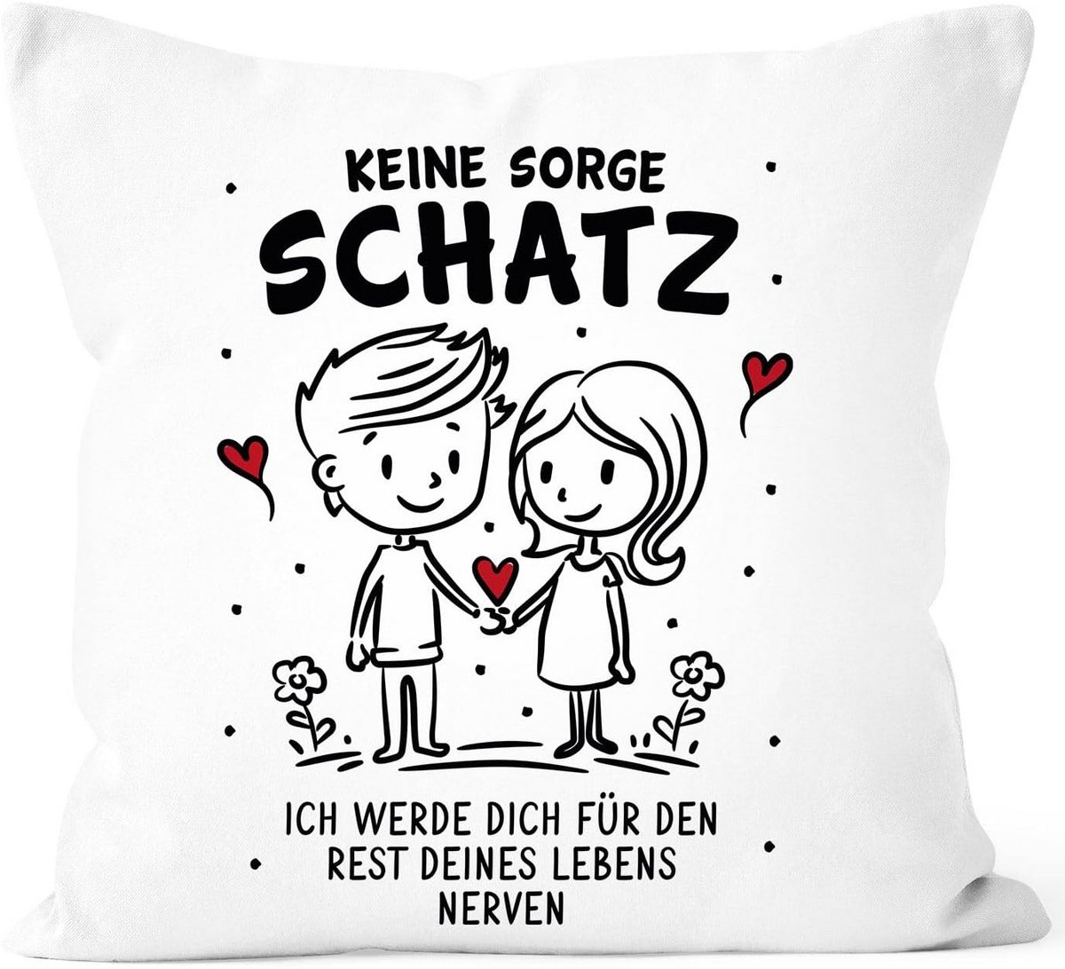 Kussensloop met spreuk - Decoratief kussen - Cadeau geven - Met humoristische tekst - 40 x