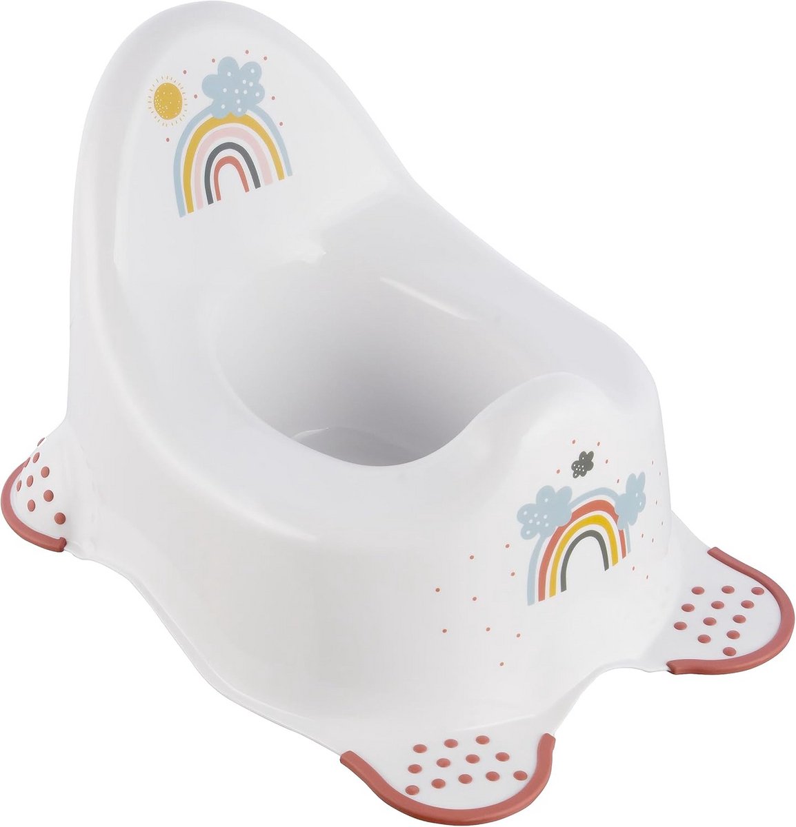 Plaspotje Kinderen - Zindelijkheidstrainer - Veilig Zindelijk Maken - Antislip Onderkant - 38x27x23.5 cm - Wit