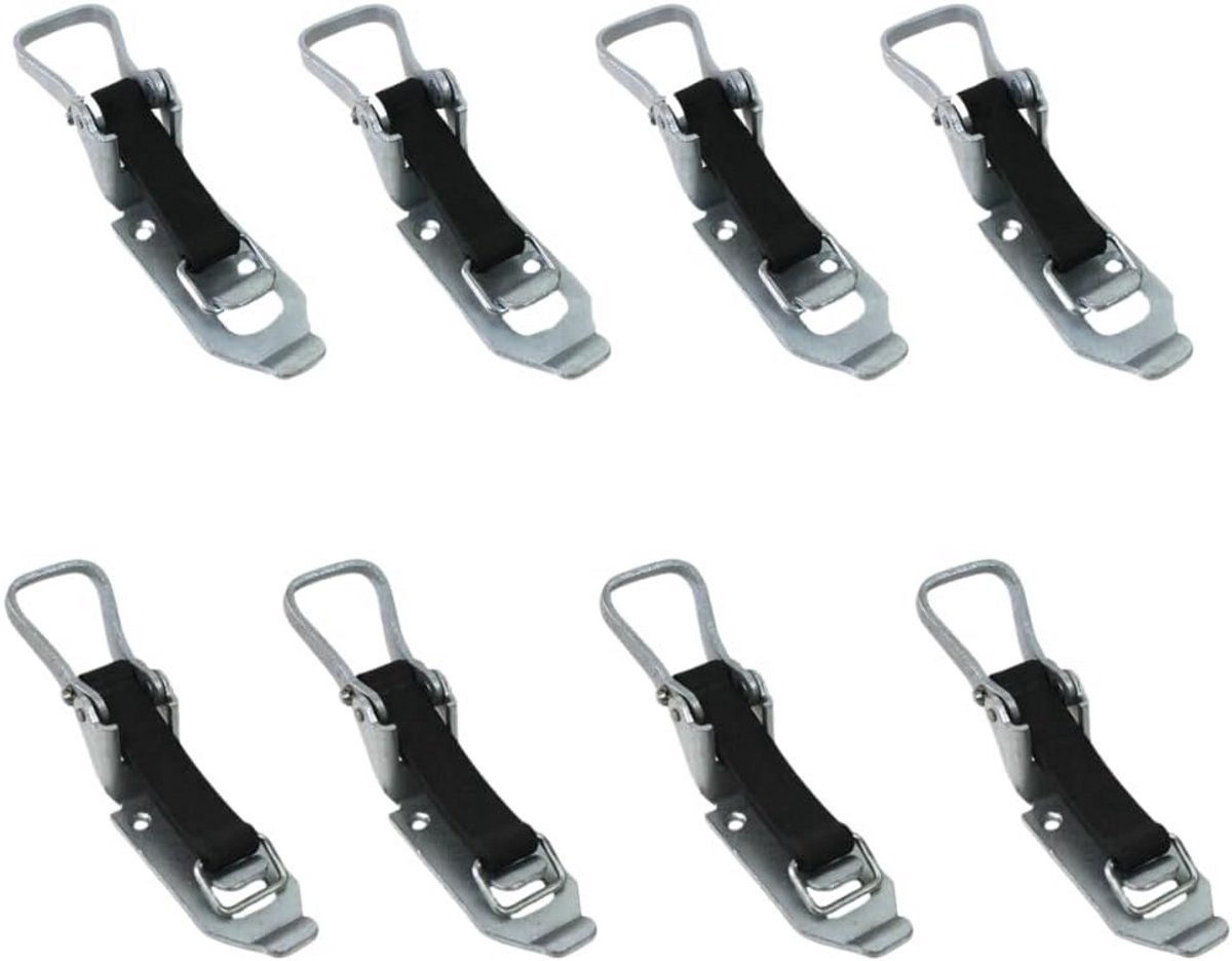 Gereedschapshouders - Spanbanden - Veilig Opbergen - Verstelbare Rubberen Spanner - 4 stuks 60/80mm - Verzinkt Staal