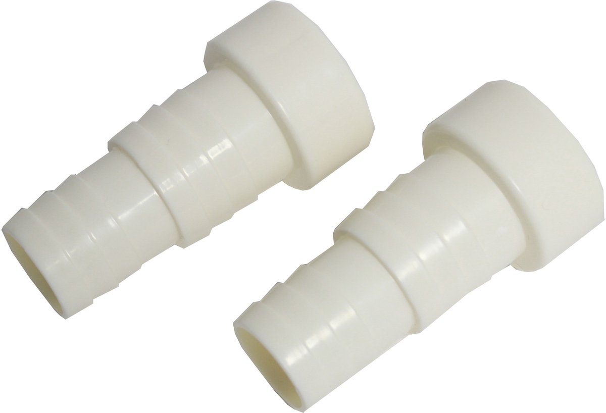 TRUTZHOLM 2x Zwembad Adapter PVC-U 50 mm - Slangpilaar Voor Verlijming - ABS 32 / 38 mm x 50 mm - Aansluitset Filterpomp 2 Stuks