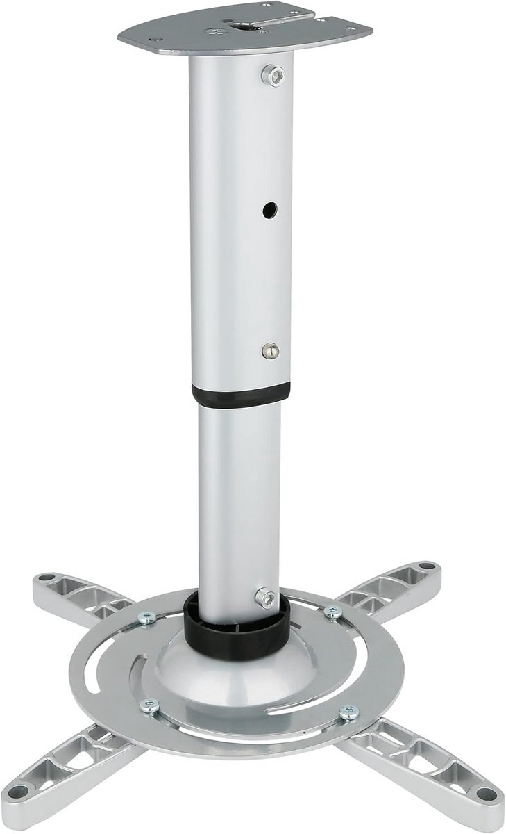 Projector Plafondbeugel - Projector Ophanging - Thuisbioscoop Creëren - Verstelbare Arm - 37 cm Max - Zilver