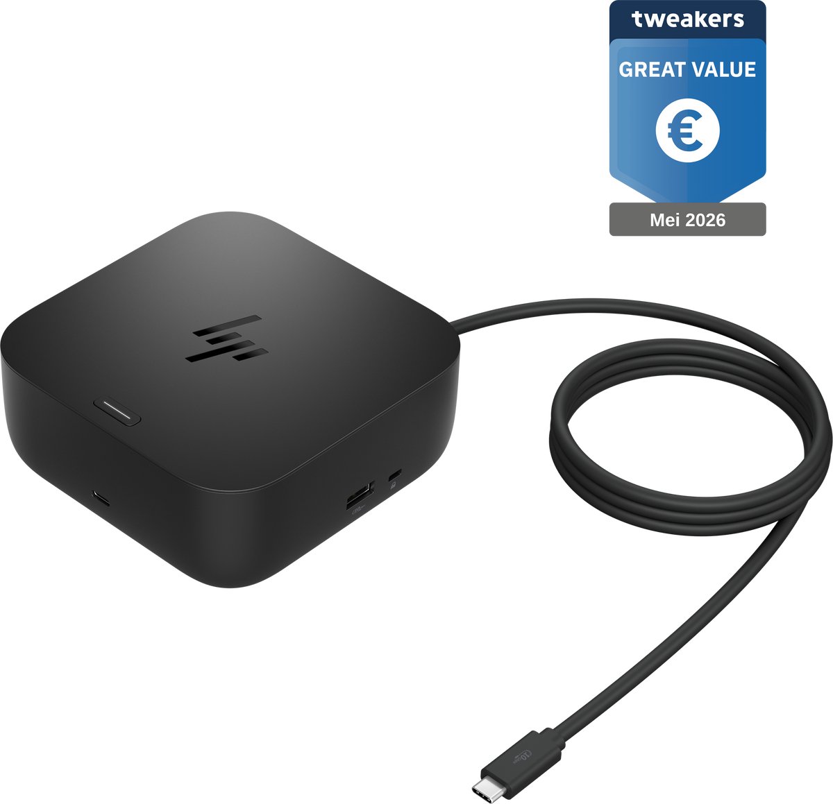 HP USB‑C 100W G6 Dockingstation voor thuiswerken- 4K Multi‑Display 120Hz & 1‑Kabel - Zwart- Geschikt voor Consumenten laptops