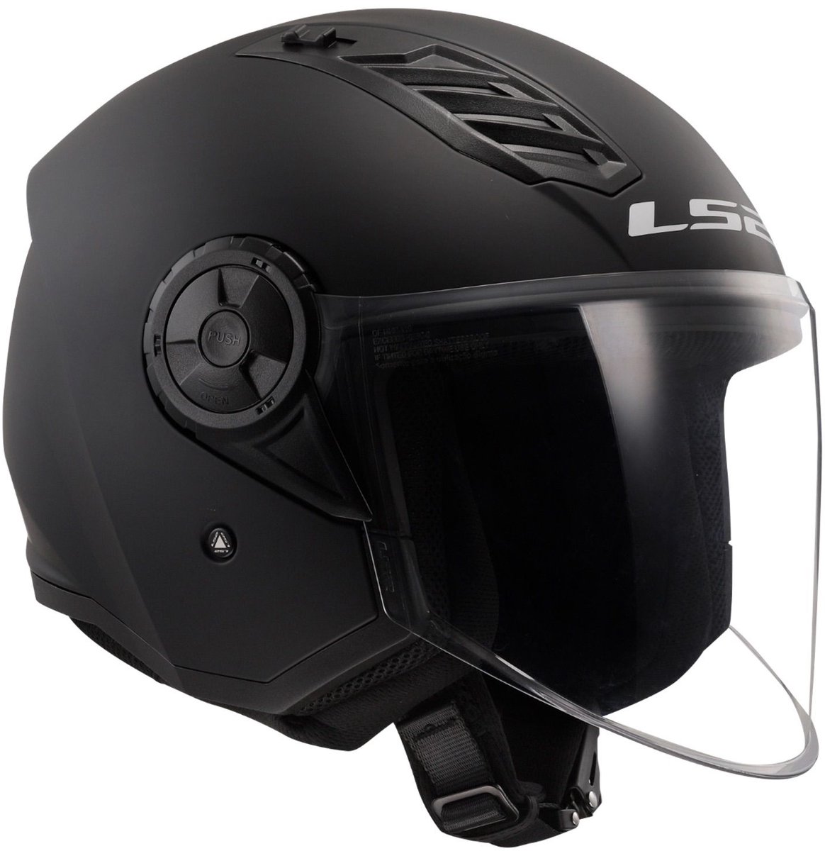 LS2 OF616 Airflow II Solid Mat Zwart 06 Jethelm - Maat XXXL - Helm – foto 5