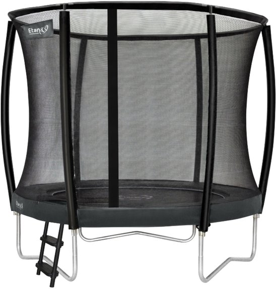 Etan Premium Gold Combi Deluxe Trampoline set - Ø305 cm - inc. sterke Deluxe Veiligheidsnet - UV-bestendige Randkussen - sterk Duits PVC - Extreem veilig - Hoogste springcomfort - Made in Europe - Nieuwste model - Groen - Rond