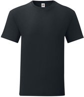 Fruit Of The Loom Iconic T Heren T-shirt - zwart - 4XL