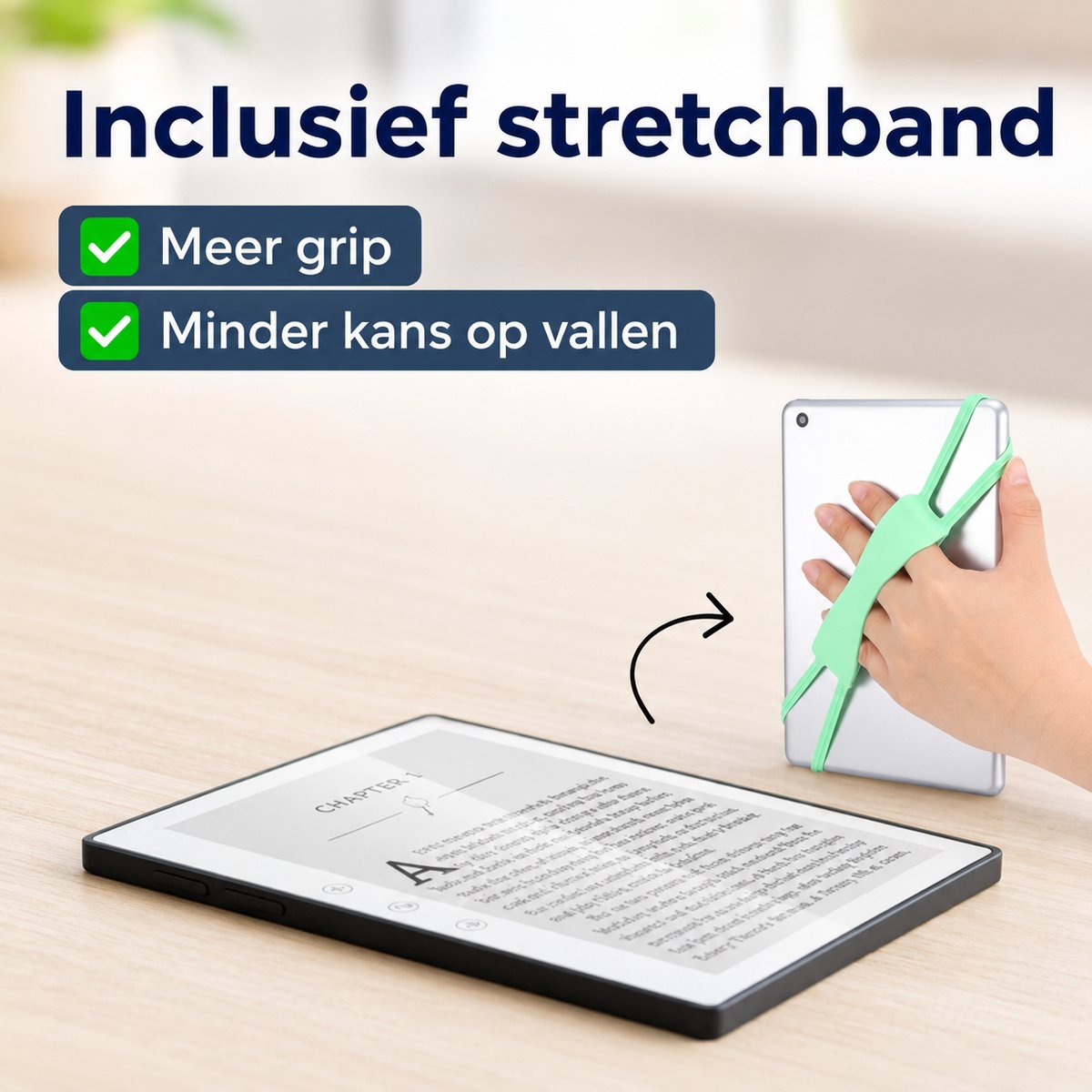 Haussgoods E-Reader 6 inch E-Ink met Harde Cover en Bluetooth - afbeelding 2