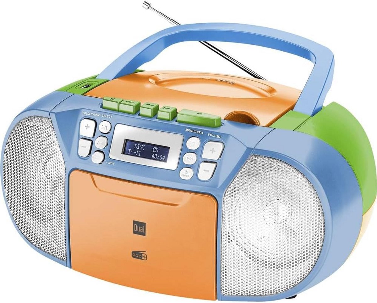 Draagbare Cassetteradio - Boombox CD Speler - Muziek Luisteren - DAB+ FM CD USB