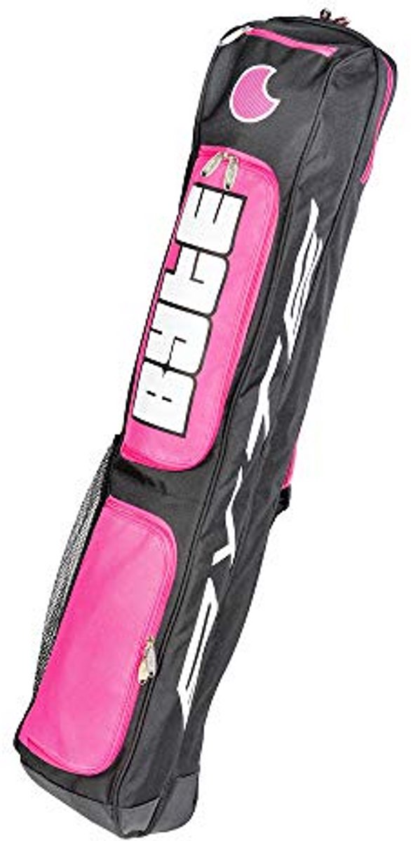 Sporttas - Sportaccessoire - Sportuitrusting Vervoeren - Vier Hockeysticks Ruimte - 99 cm Lengte - Zwart Roze