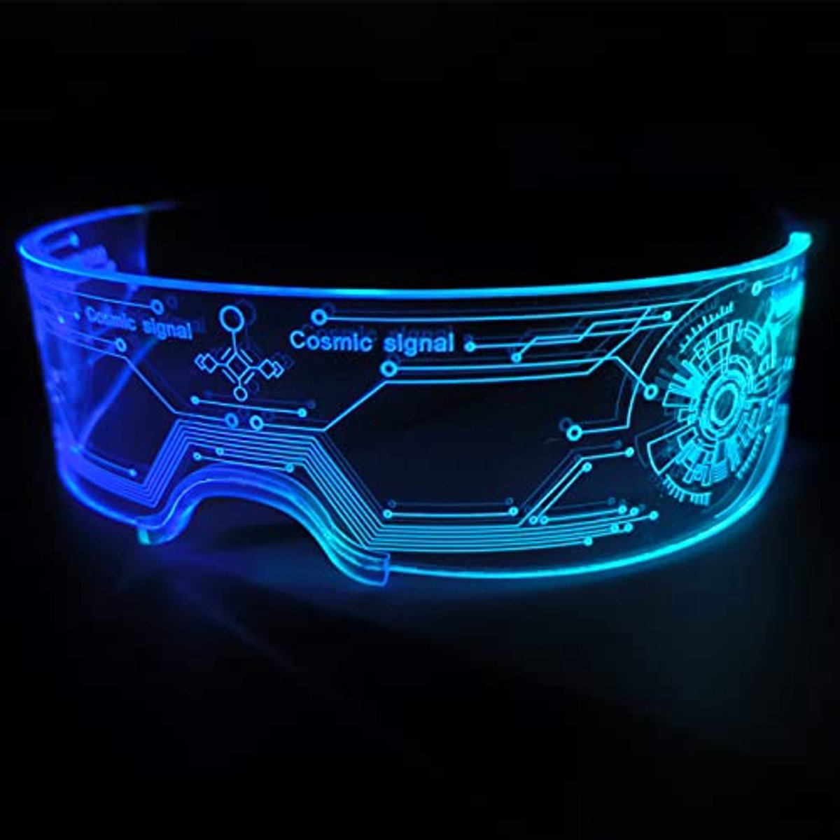 Lichtgevende Bril - Feestbril Technologie - Feestelijke Sfeer - 7 Kleuren 4 Modi - 27 x 20 x 5 cm