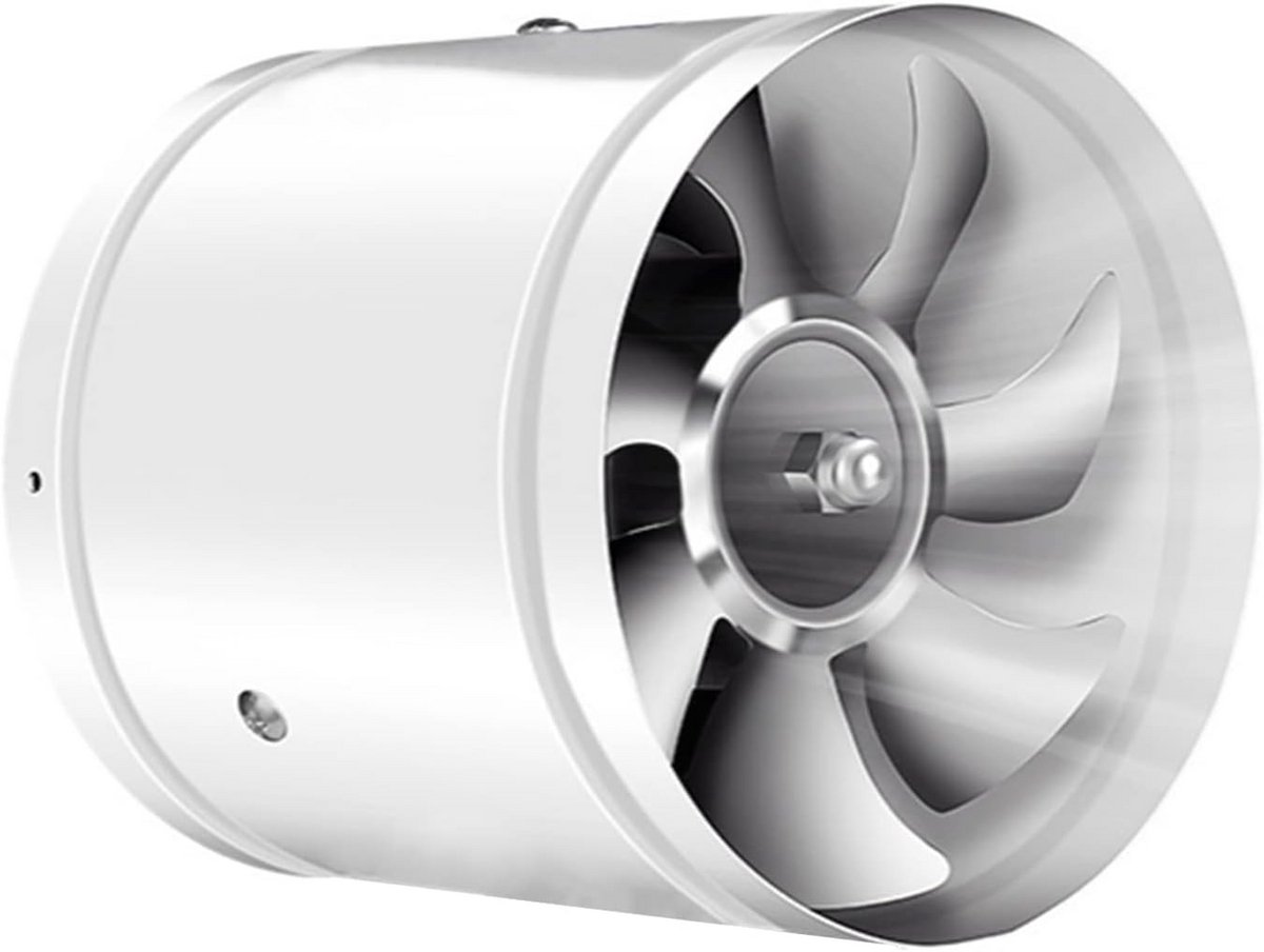 Badkamerventilator - Wandventilator Kanaalventilator - Lucht Afvoeren - Energiezuinig 40W - 6 Inch - Wit