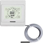 TH89Plus inbouw touchscreen thermostaat (geen WIFI)met vloersensor, 230V, 16A, geschikt voor elektrische (vloer)verwarming