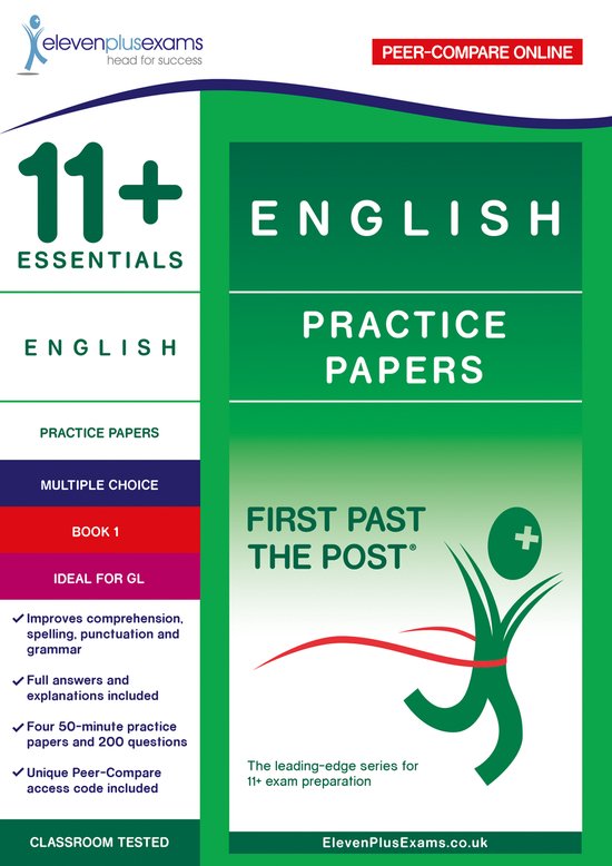 11+ Essentials English Practice Papers Book 1 - cover