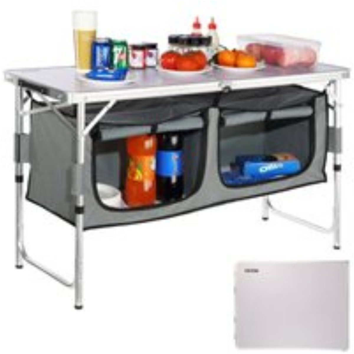 DIMICO - Picknicktafel kinderen - Picknicktafels - Campingtafel inklapbaar - Camping tafel met opbergtas - Verstelbare hoogte