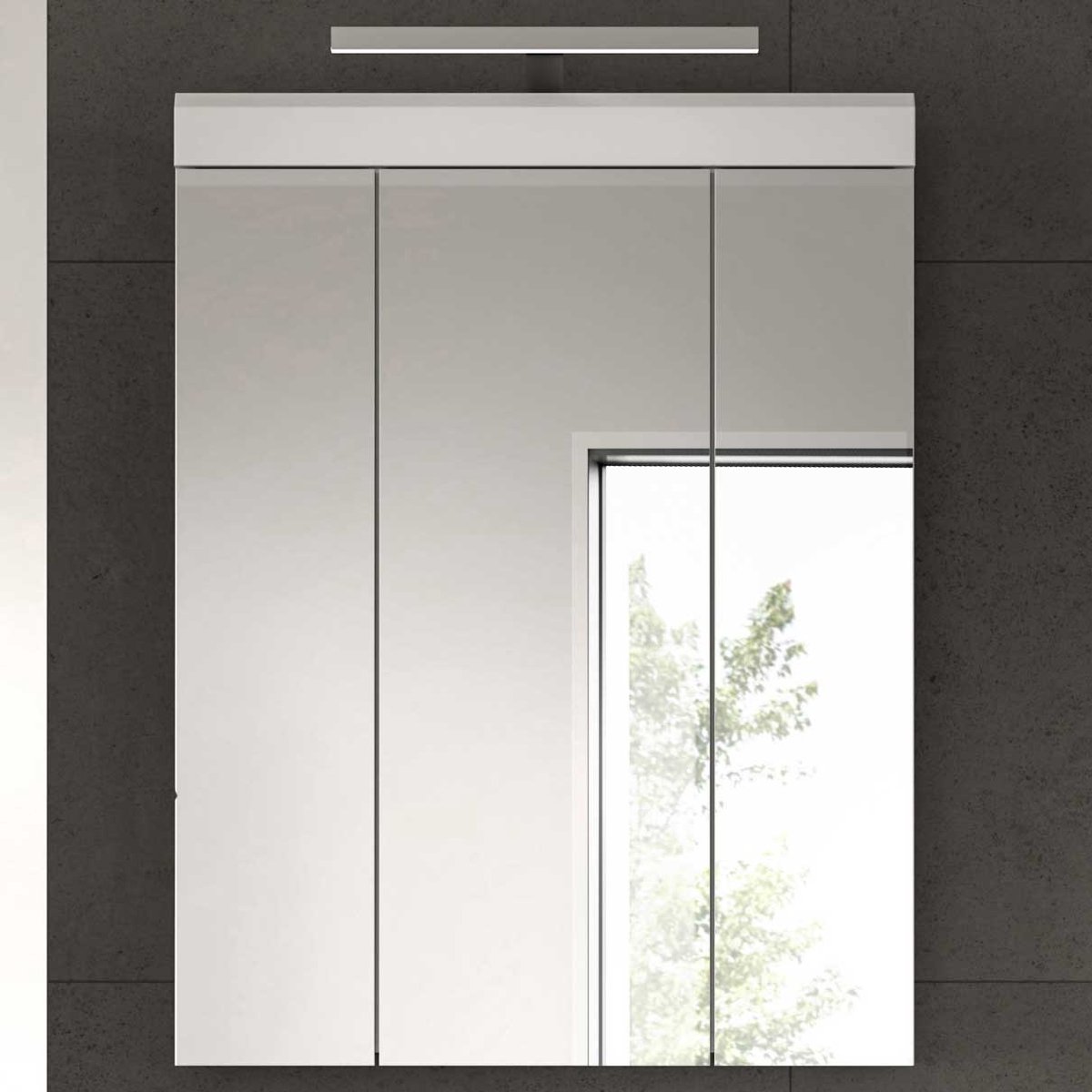 Spiegelkast Scout Xonox - Wit Hoogglans - 60x79x18 Cm - Xonox - Badkamer Spiegelkast - Hoogglans Wit - Spaanplaat