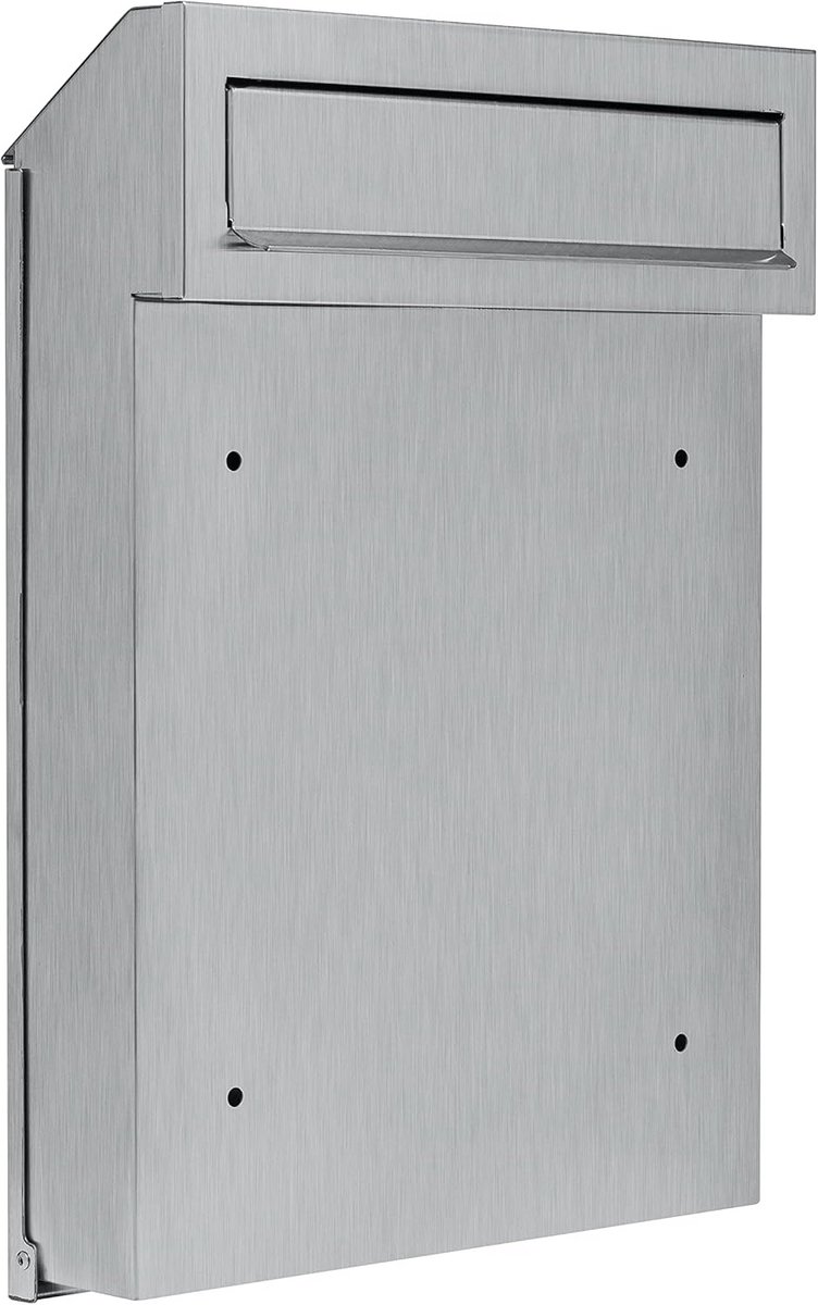 Brievenbus - Muurdoorworp Poort - Post Ontvangen - Roestvrij Staal V2A - 41 x 30 x 10 cm - Metaal