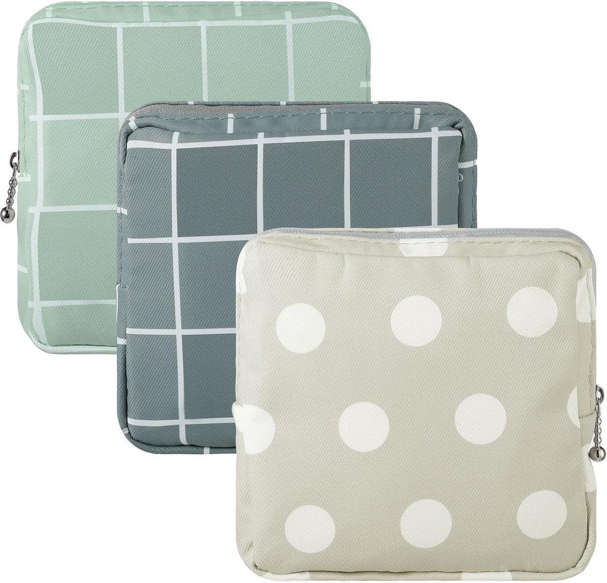 Sanitaire Napkin Tasjes - Menstruatie Pouch - Privacy Beschermen - Grote Capaciteit - 3 Stuks - Niet gespecificeerd
