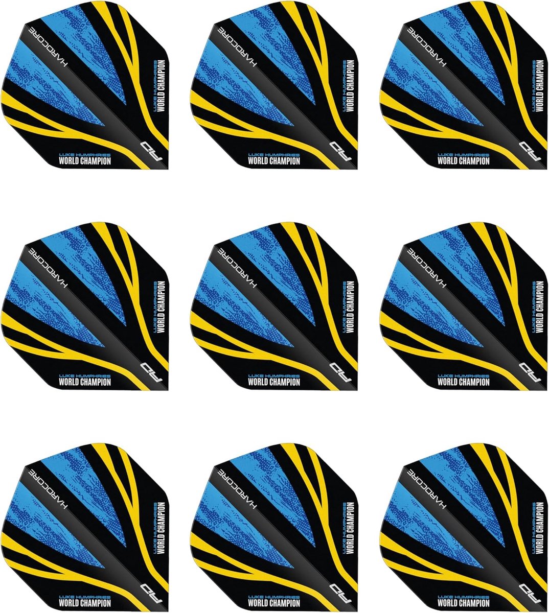 Dartpijlen Sets - Vliegjes Accessoires - Darts Spelen - Extra dikke kwaliteit - 9 stuks - Zwart Blauw Geel