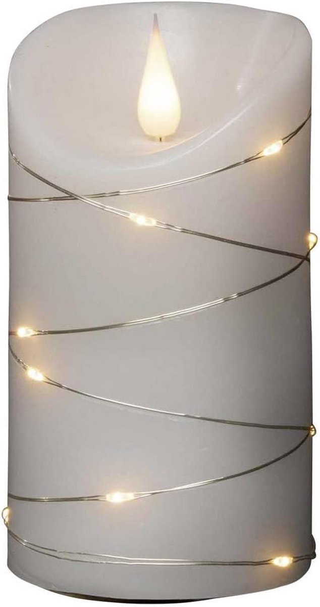LED Kaarsen - Vlamloze Kaarsen - Sfeerverlichting Binnen - Echte Wax Met Timer - 135 cm Hoog - Warm Wit