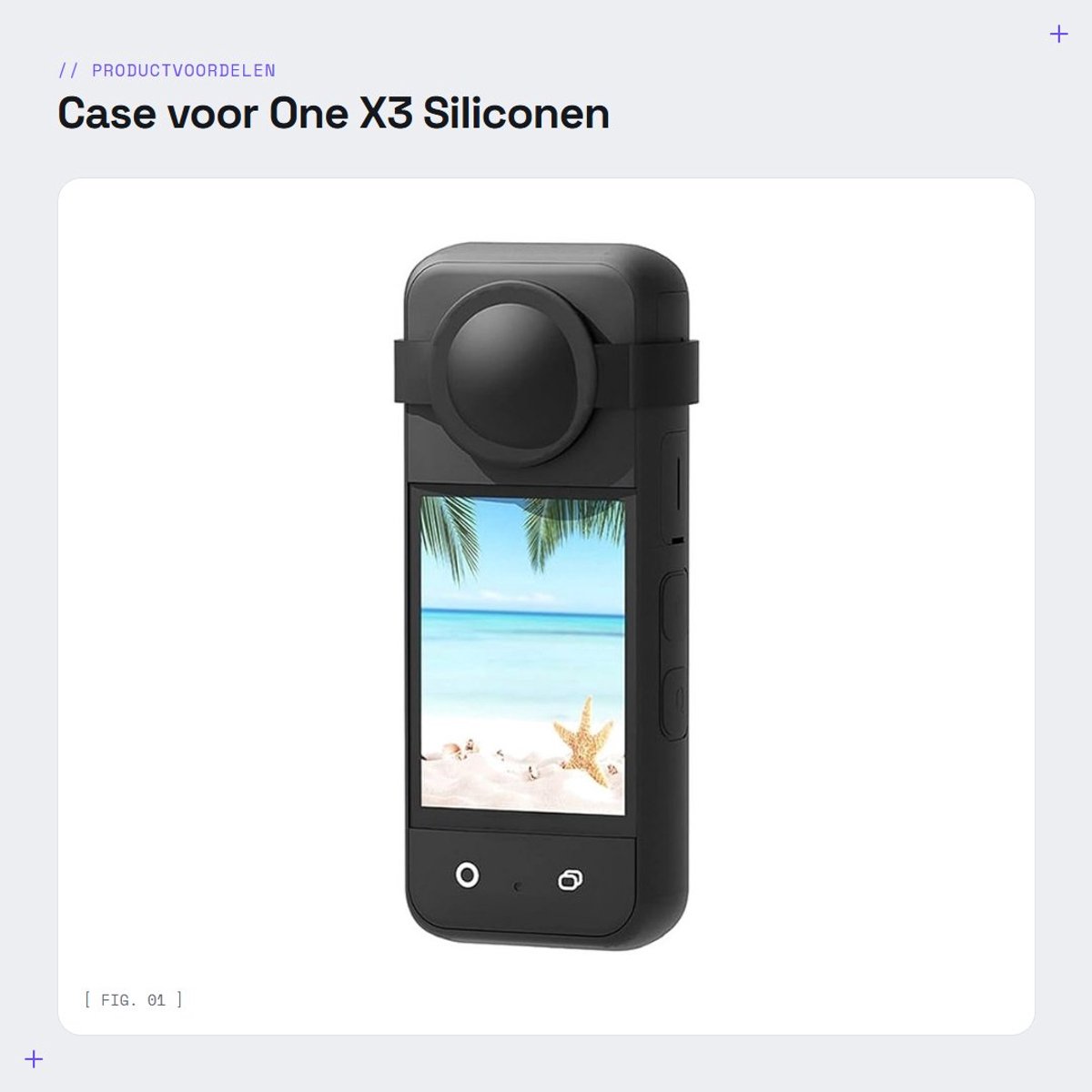 Dailygoods- Camera Beschermhoes Siliconen - Body Cover - Lens Beschermhoes - Antikras - Schokbestendig - Duurzaam Materiaal - Camera Case