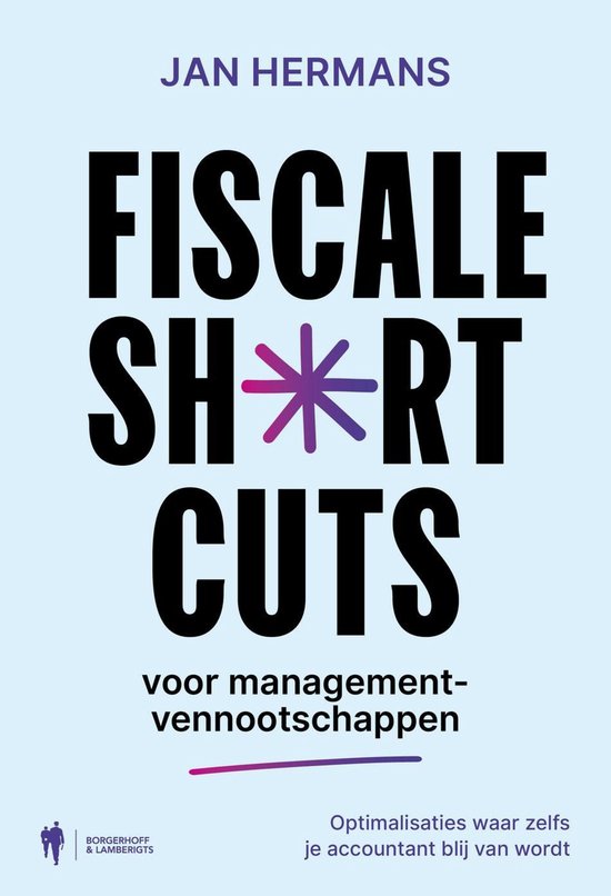Fiscale shortcuts voor managementvennootschappen - cover
