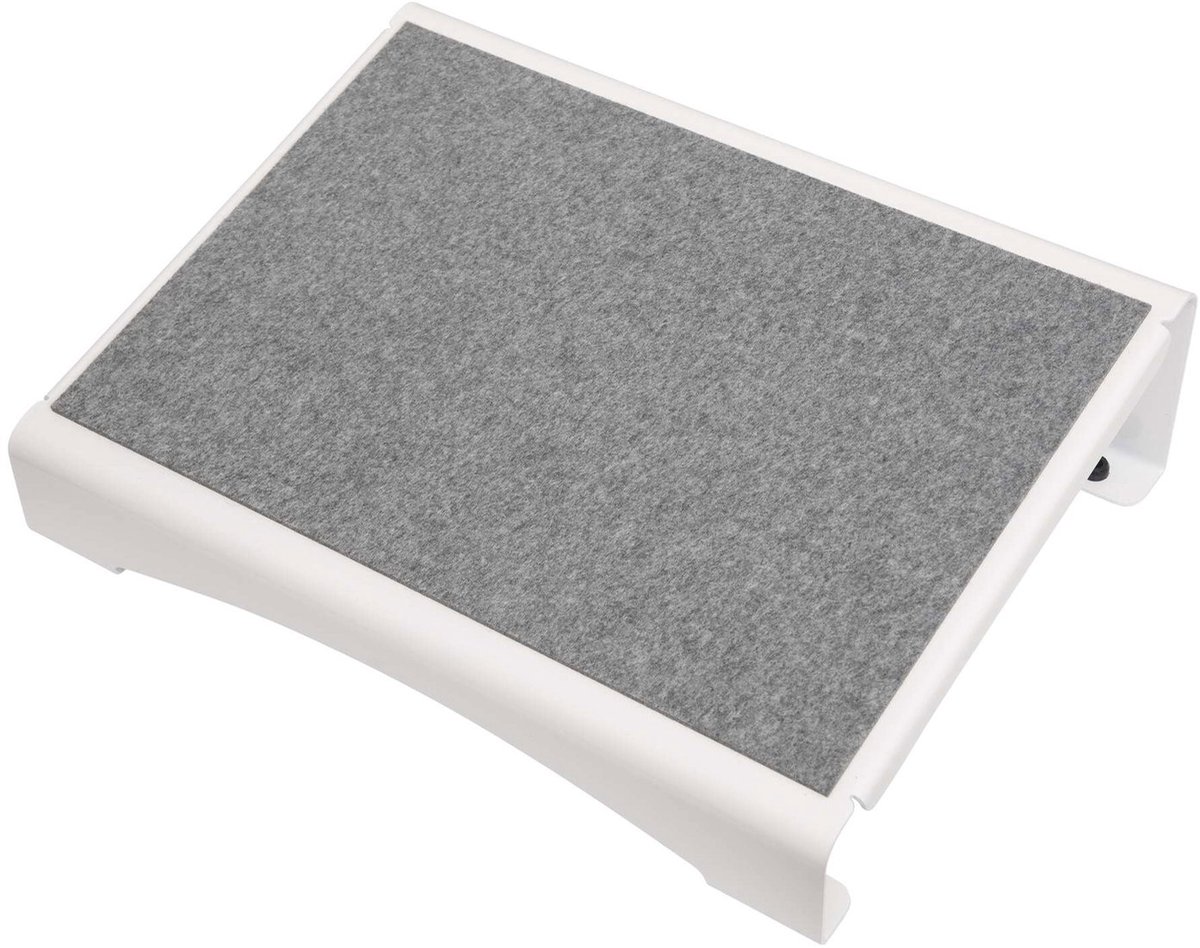 MAULflair Voetensteun - 40 x 30 cm - naaldvilt - wit - metaal - 1 stuk - MAUL
