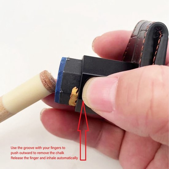 Octagonale Krijtbox - Dailygoods- Biljartkrijt Houder Magnetisch — afbeelding 3