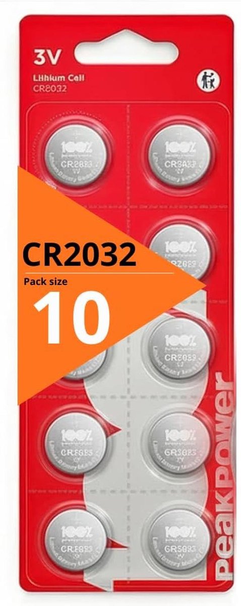 Knoopcelbatterijen - Lithium 3V - Apparaten Voeden - Lekvrije Technologie - 10 Stuks - Zilver
