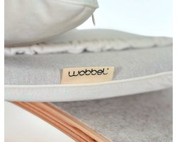 Wobbel Deck XL - Origineel Wobbel Matras voor een Zachte Uitnodiging - Balansbord XL - Quartz - Sand - OEKO-TEX - Wasbare Hoes - 125 cm
