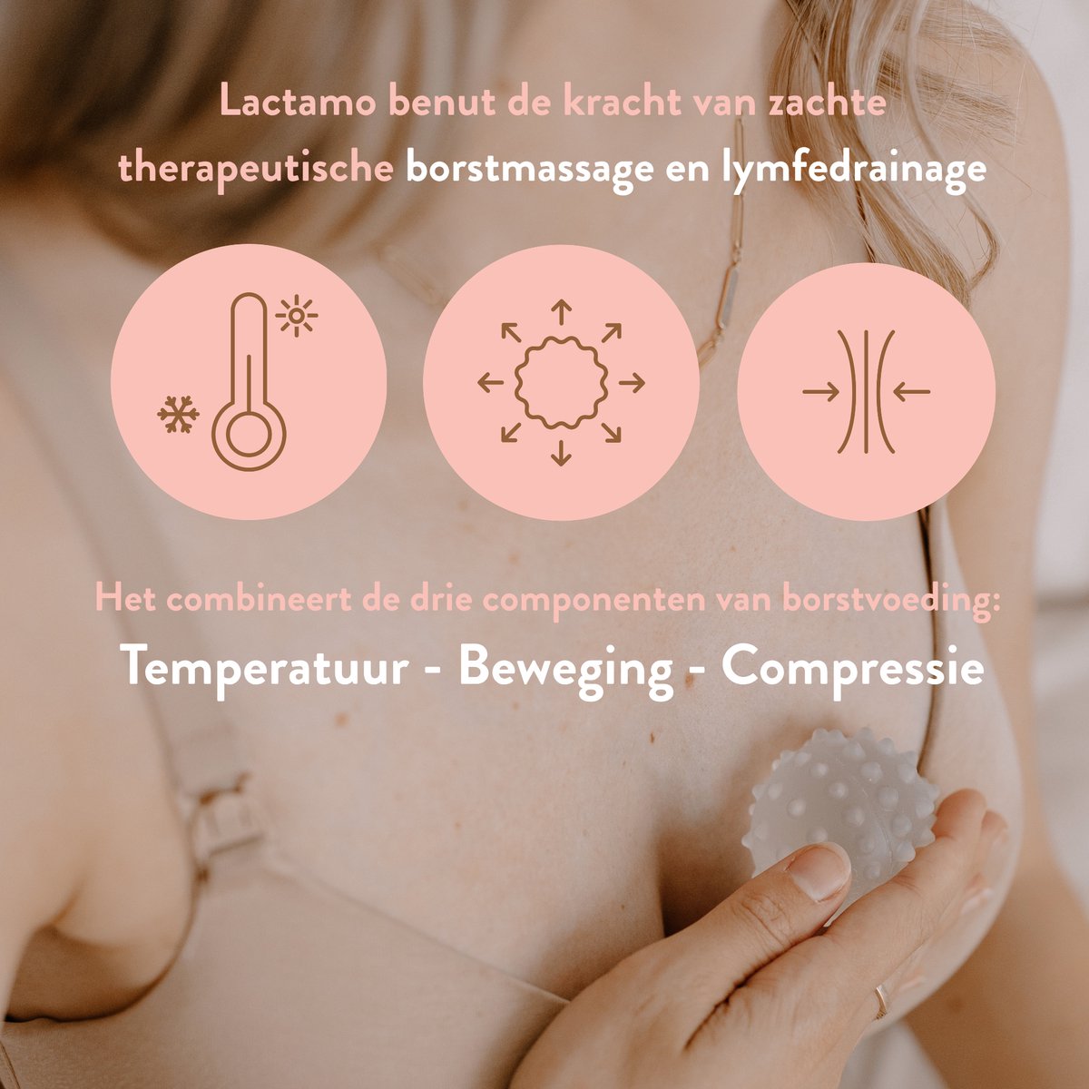 Lactamo Lymfedrainage Massage Apparatuur voor Borstvoeding - afbeelding 2