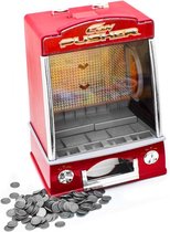 BSS® Coin Pusher Slot Machine – Muntenschuiver Speelautomaat met Casino Geluid & LED Lichteffecten