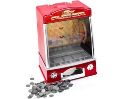 BSS® Coin Pusher Slot Machine – Muntenschuiver Speelautomaat met Casino Geluid & LED Lichteffecten