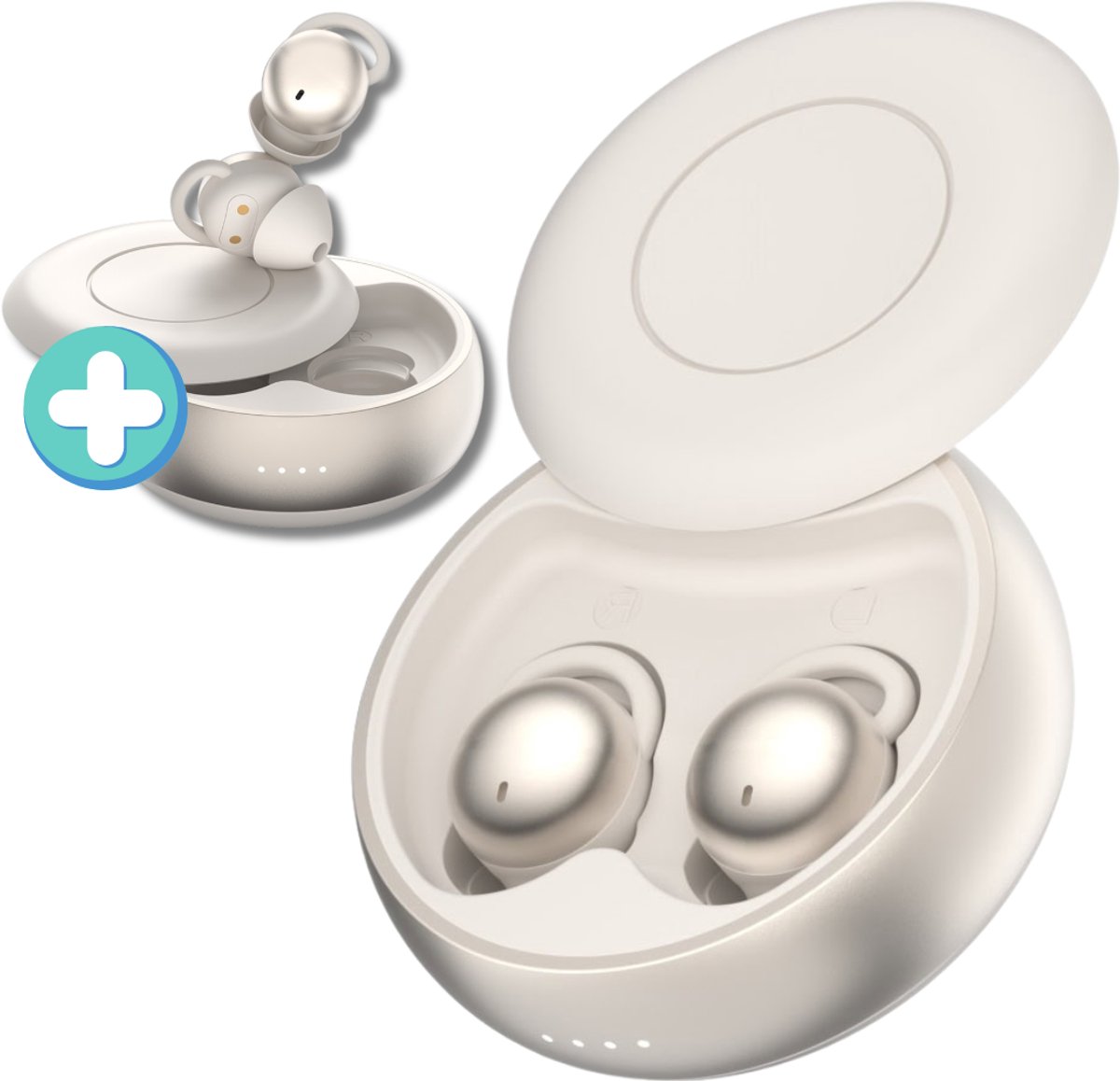 Draadloze Oordopjes - Bluetooth Oordopjes - Noise Cancelling - 20 uur Accuduur - Slaap Oordopjes - Geschikt voor Zijslapers - Earbuds Wireless - Oortjes Draadloos - Mini oordopjes - Alternatief Koptelefoon - Geschikt voor elke Smartphone of Laptop