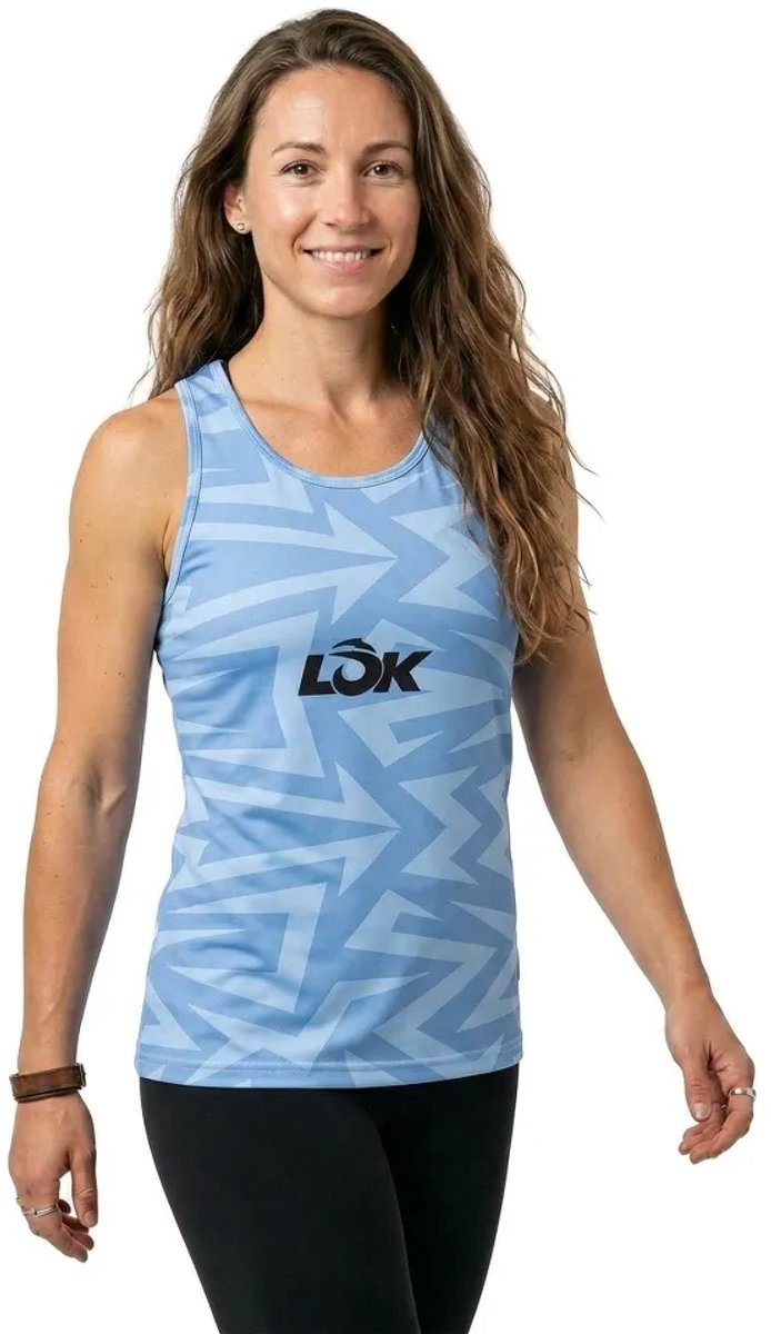 Lok Etnic Mouwloos T-shirt Blauw XS Vrouw