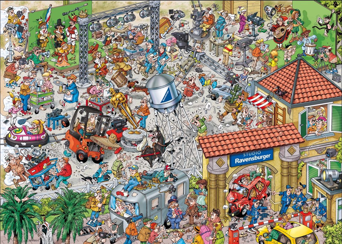 Ravensburger Ray's Comic Series - Movie set 3 - Filmset - 1000 stukjes Legpuzzel — afbeelding 2