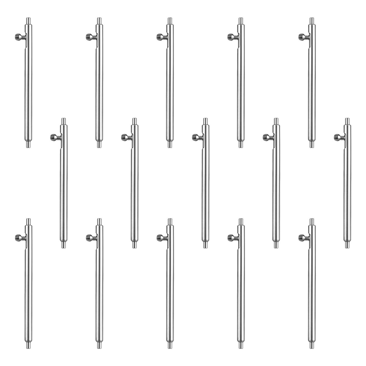 Dailygoods- Horloge Pins Vervangingsset 15 Stks - Quick Release - Roestvrij Staal - 20/22 mm - Antislip - Lichtgewicht - Horloge Veerpennen