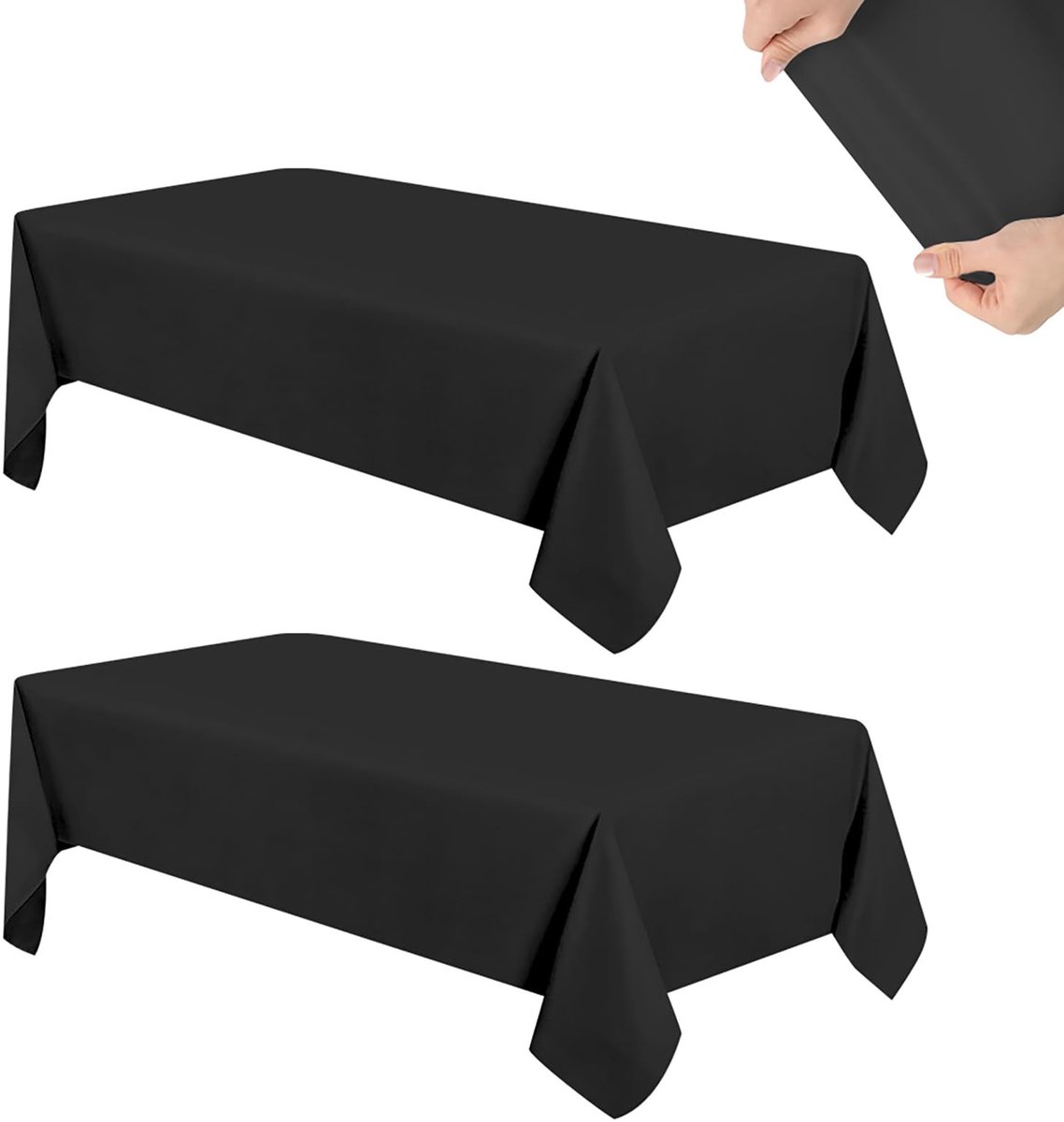 Dailygoods- Tafelkleden 2 Stuks - Afwasbaar - Outdoor - Bierviltjes - Polyester - 100 x 250 cm - Slijtvast en Duurzaam - Tafelkleed