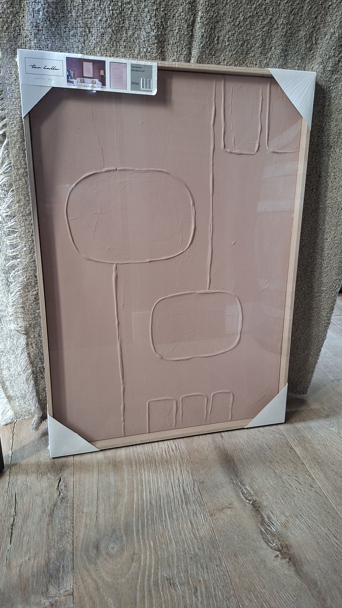 3D wanddecoratie 50x70cm oud rose .7