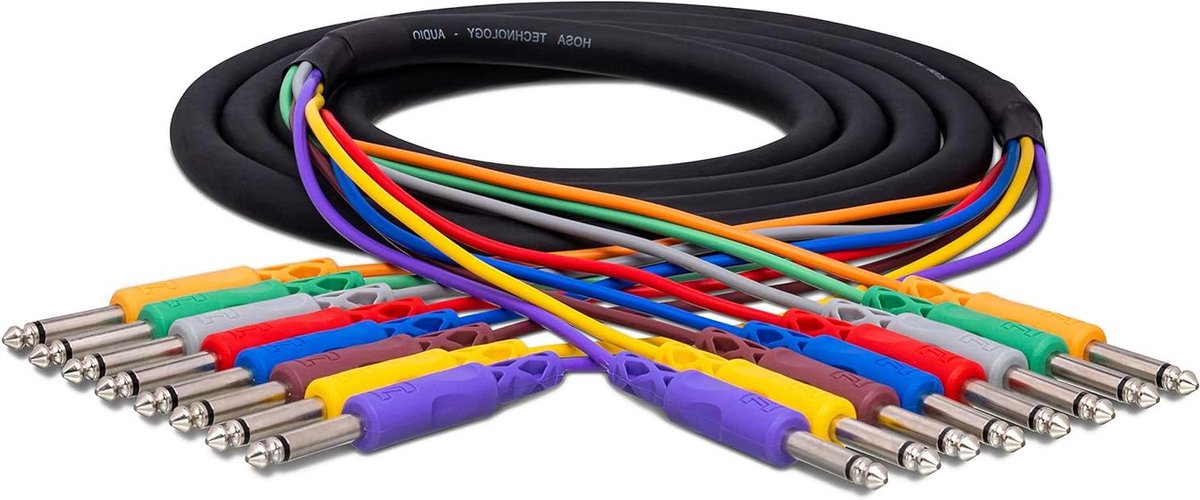 Snake Kabel - Audio Kabel - Muziek Aansluiten - Zuurstofvrij Koper - 2 m - Zwart