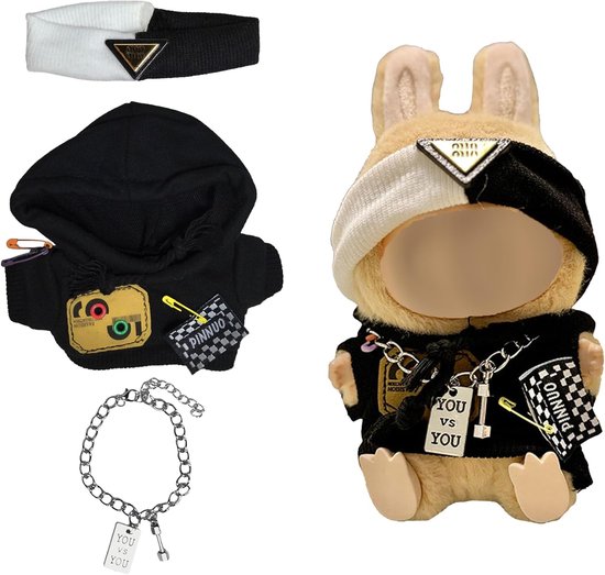 Poppenkledingset - Poppenoutfits Poppenkleding - Poppen Aankleden - Handgemaakte Stijlvolle Sets - 17 cm - Groen — afbeelding 2