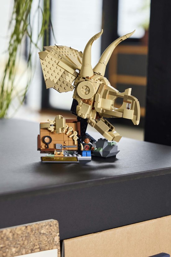 LEGO Jurassic World Triceratops Schedel - Dinosaurusfossielen