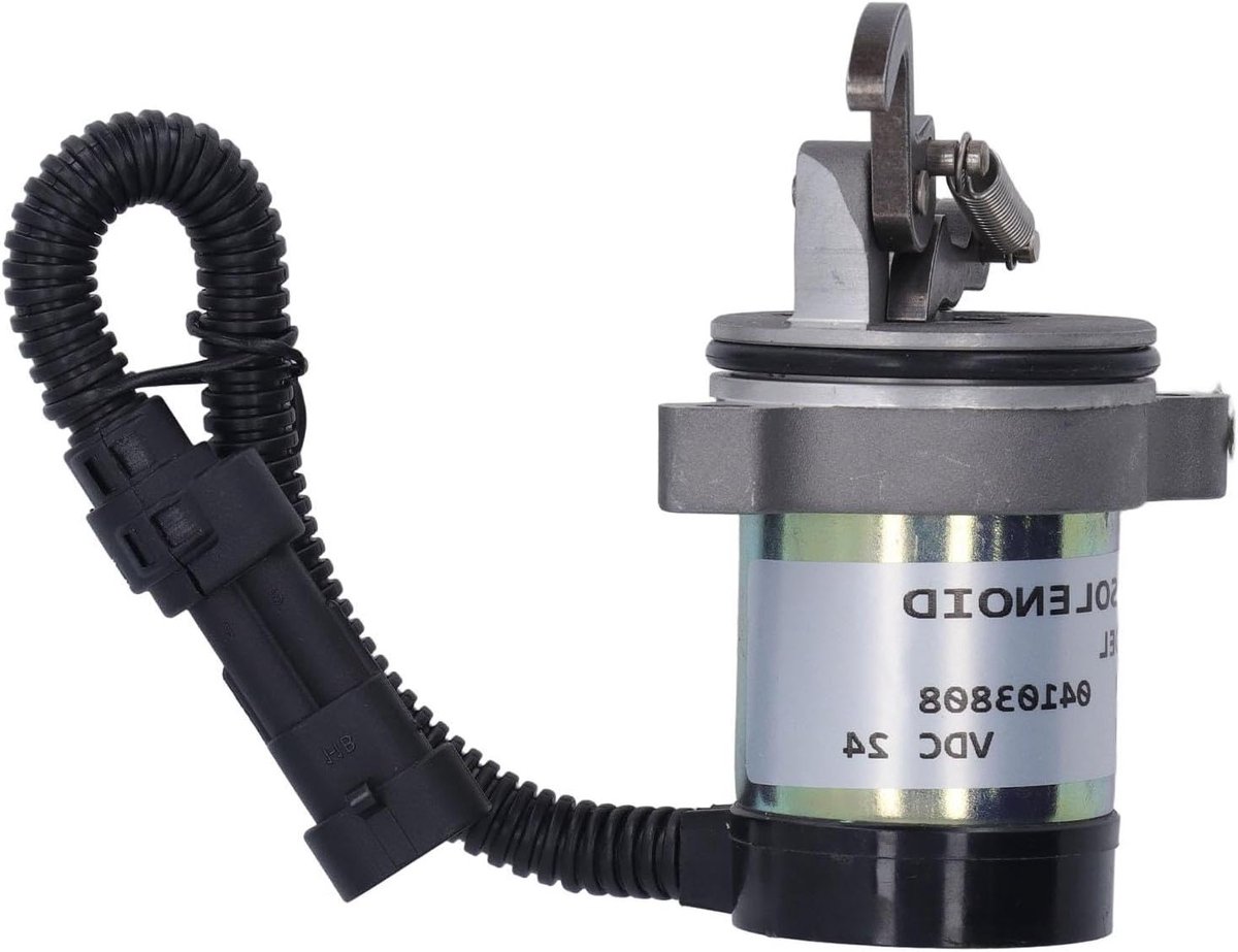 Brandstofafsluitklep voor Motorstop, 24V DC, Geschikt voor Deutz Voertuigen, Model 04103808, Betrouwbare Oplossing voor Vlamuitval en Motoronderbreking