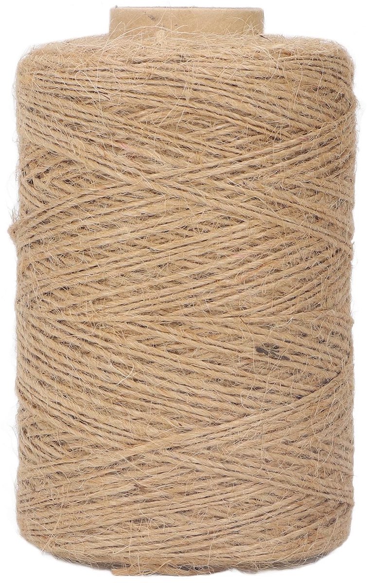Store_7 - Jute Touw - 300M Lengte - Sterk en veelzijdig - 1mm Diameter - Ideaal voor knutselen en decoratie - Natuurlijk materiaal - Geschikt voor ...