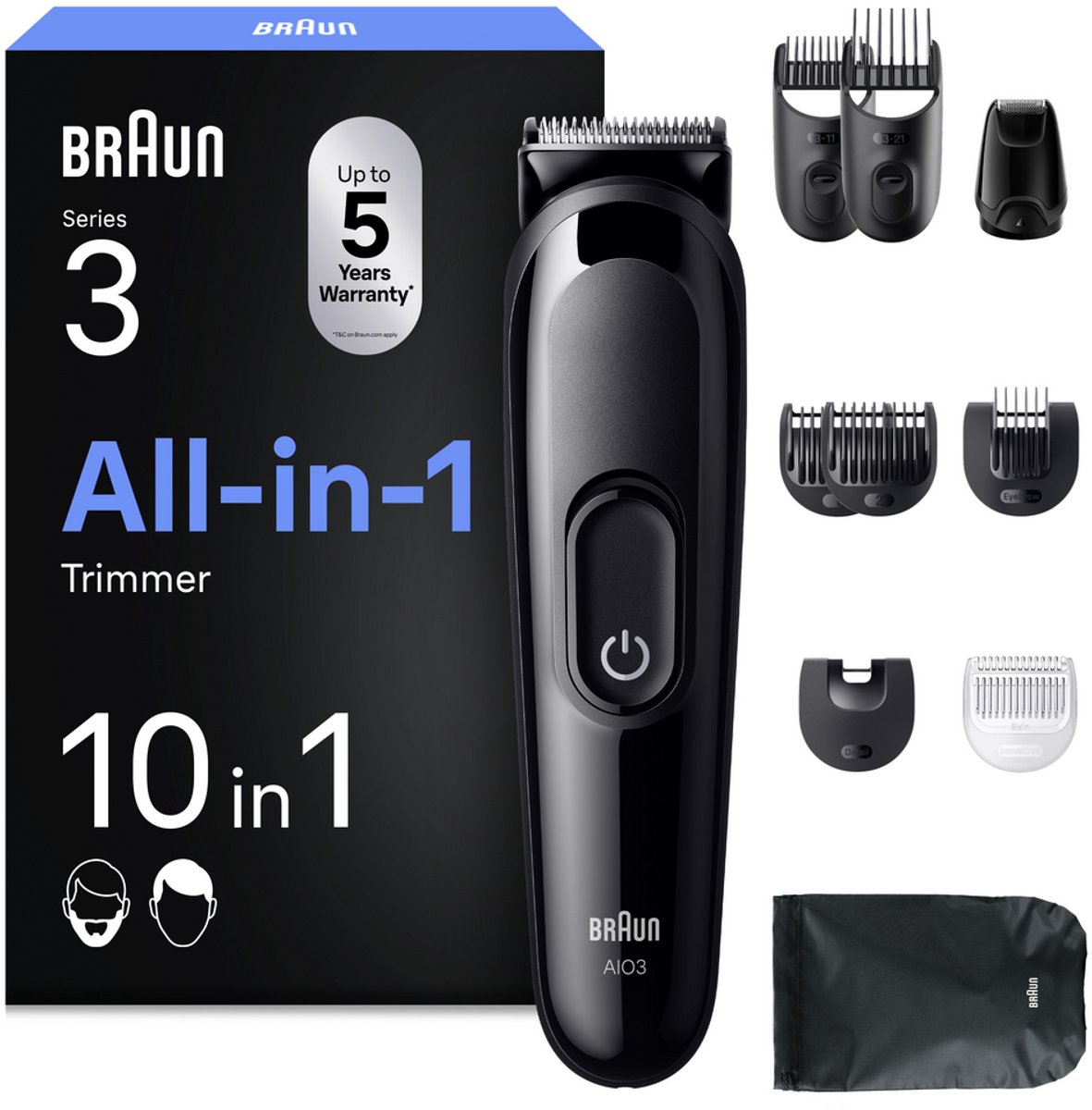 Braun All-in-one 15in1 Aio 3560 Multigroomer Zwart